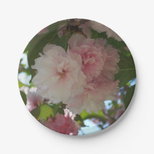 Dubbelbloeiende Cherry Tree I Spring Floral Papieren Bordje