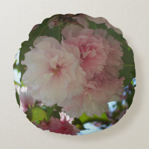 Dubbelbloeiende Cherry Tree I Spring Floral Rond Kussen