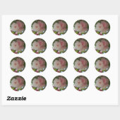Dubbelbloeiende Cherry Tree I Spring Floral Ronde Sticker (Vel)