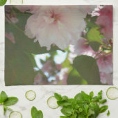 Dubbelbloeiende Cherry Tree I Spring Floral Theedoek (Gevouwen)