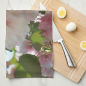 Dubbelbloeiende Cherry Tree I Spring Floral Theedoek (Quarter Fold)
