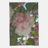 Dubbelbloeiende Cherry Tree I Spring Floral Theedoek (Verticaal)