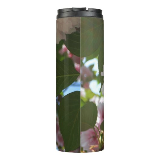 Dubbelbloeiende Cherry Tree I Spring Floral Thermosbeker (Achterkant)