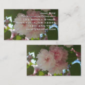 Dubbelbloeiende Cherry Tree I Spring Floral Visitekaartje (Voorkant / Achterkant)