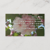 Dubbelbloeiende Cherry Tree I Spring Floral Visitekaartje (Voorkant)