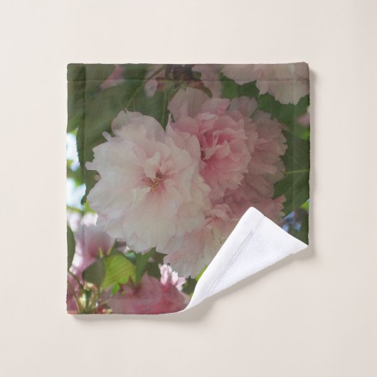 Dubbelbloeiende Cherry Tree I Spring Floral Washandje (Wasdoekje)