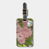 Dubbelbloeiende Cherry Tree II Spring Floral Bagagelabel (Voorkant verticaal)