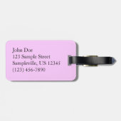 Dubbelbloeiende Cherry Tree II Spring Floral Bagagelabel (Achterkant horizontaal)