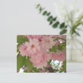 Dubbelbloeiende Cherry Tree II Spring Floral Briefkaart (Staand voorkant)