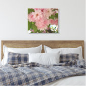 Dubbelbloeiende Cherry Tree II Spring Floral Canvas Afdruk (Insitu (Slaapkamer))