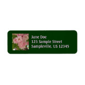 Dubbelbloeiende Cherry Tree II Spring Floral Etiket (Voorkant)