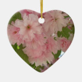 Dubbelbloeiende Cherry Tree II Spring Floral Keramisch Ornament (Voorkant)