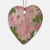 Dubbelbloeiende Cherry Tree II Spring Floral Keramisch Ornament (Links)