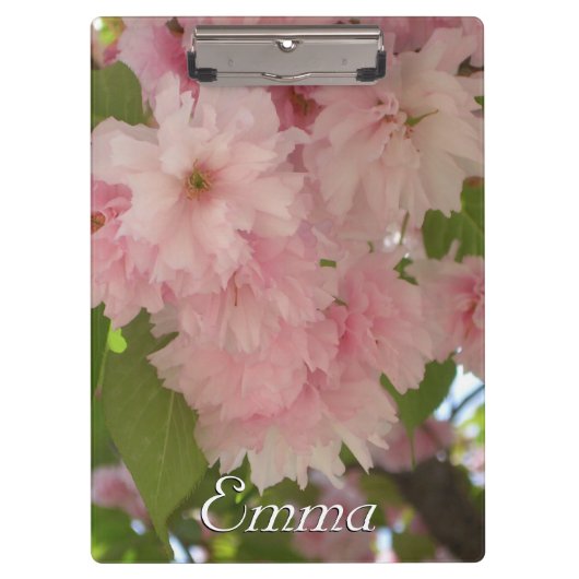 Dubbelbloeiende Cherry Tree II Spring Floral Klembord (Voorkant)