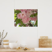 Dubbelbloeiende Cherry Tree II Spring Floral Poster (Keuken)