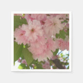 Dubbelbloeiende Cherry Tree II Spring Floral Servetten (Voorkant)