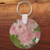 Dubbelbloeiende Cherry Tree II Spring Floral Sleutelhanger (Voorkant)