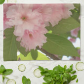 Dubbelbloeiende Cherry Tree II Spring Floral Theedoek (Gevouwen)