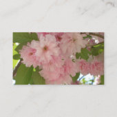 Dubbelbloeiende Cherry Tree II Spring Floral Visitekaartje (Achterkant)