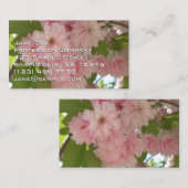 Dubbelbloeiende Cherry Tree II Spring Floral Visitekaartje (Voorkant / Achterkant)
