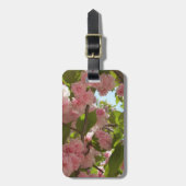 Dubbelbloeiende Cherry Tree III Spring Floral Bagagelabel (Voorkant verticaal)