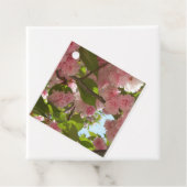Dubbelbloeiende Cherry Tree III Spring Floral Bedankjes Labels (In situ)