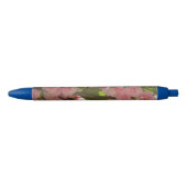 Dubbelbloeiende Cherry Tree III Spring Floral Blauwe Inkt Pen (Voorkant)