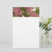 Dubbelbloeiende Cherry Tree III Spring Floral Briefpapier (Staand voorkant)