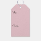 Dubbelbloeiende Cherry Tree III Spring Floral Cadeaulabel (Achterkant)
