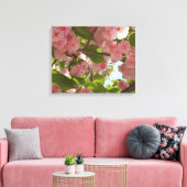 Dubbelbloeiende Cherry Tree III Spring Floral Canvas Afdruk (Insitu (Woonkamer))