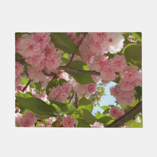 Dubbelbloeiende Cherry Tree III Spring Floral Deurmat (Voorkant)