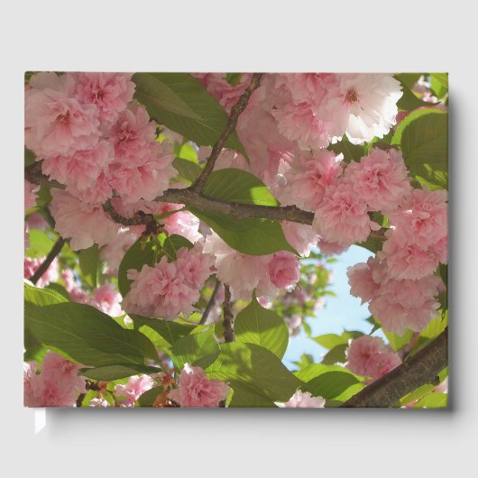 Dubbelbloeiende Cherry Tree III Spring Floral Gastenboek (Voorkant)