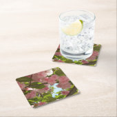 Dubbelbloeiende Cherry Tree III Spring Floral Kartonnen Onderzetters (Insitu)