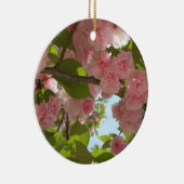 Dubbelbloeiende Cherry Tree III Spring Floral Keramisch Ornament (Rechts)