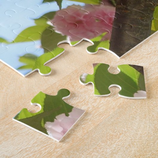 Dubbelbloeiende Cherry Tree III Spring Floral Legpuzzel (Zijkant)
