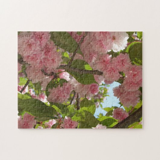 Dubbelbloeiende Cherry Tree III Spring Floral Legpuzzel (Horizontaal)