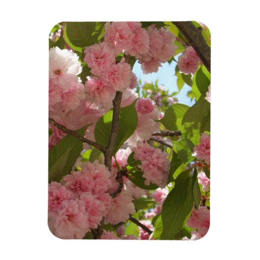 Dubbelbloeiende Cherry Tree III Spring Floral Magneet (Verticaal)