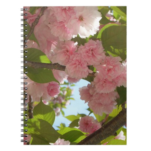 Dubbelbloeiende Cherry Tree III Spring Floral Notitieboek (Voorkant)