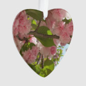 Dubbelbloeiende Cherry Tree III Spring Floral Ornament (voorkant)