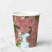 Dubbelbloeiende Cherry Tree III Spring Floral Papieren Bekers (Achterkant)