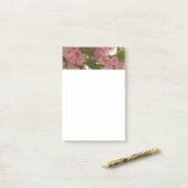 Dubbelbloeiende Cherry Tree III Spring Floral Post-it® Notes (Op bureau)