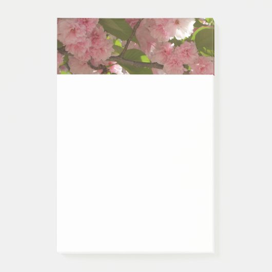 Dubbelbloeiende Cherry Tree III Spring Floral Post-it® Notes (Voorkant)