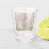 Dubbelbloeiende Cherry Tree III Spring Floral Shot Glas (Achterkant)