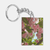 Dubbelbloeiende Cherry Tree III Spring Floral Sleutelhanger (Voorkant Links)