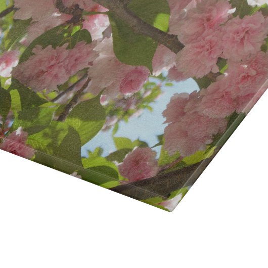 Dubbelbloeiende Cherry Tree III Spring Floral Snijplank (Hoek)