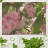 Dubbelbloeiende Cherry Tree III Spring Floral Theedoek (Gevouwen)