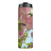 Dubbelbloeiende Cherry Tree III Spring Floral Thermosbeker (Voorkant)