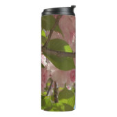Dubbelbloeiende Cherry Tree III Spring Floral Thermosbeker (Gedraaid links)
