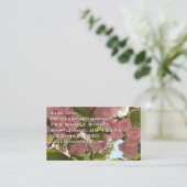Dubbelbloeiende Cherry Tree III Spring Floral Visitekaartje (Staand voorkant)