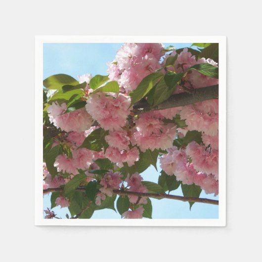 Dubbelbloeiende Cherry Tree IV Spring Servet (Voorkant)